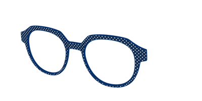 The Navy Pin Dot - Angle Top Thumbnail - Pair Eyewear