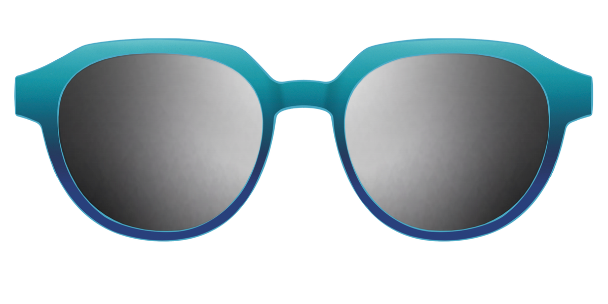 The Polarized Ocean Blue Sun Top - Front Top Image - Pair Eyewear