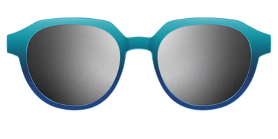 The Polarized Ocean Blue Sun Top - Front Top Thumbnail - Pair Eyewear