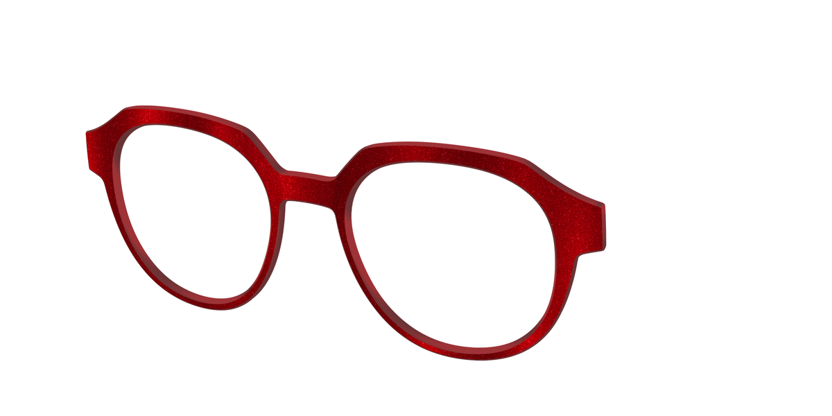 The Red Shimmer - Angle Top Image - Pair Eyewear