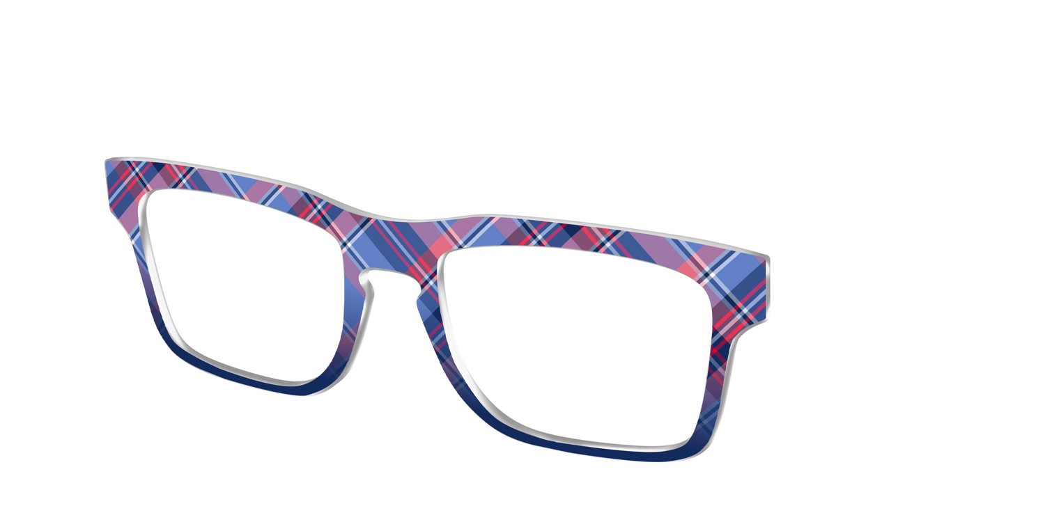 The Admiral Plaid - Angle Top Image - Pair Eyewear