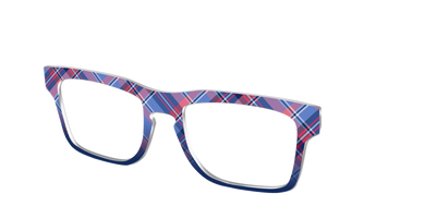 The Admiral Plaid - Angle Top Thumbnail - Pair Eyewear