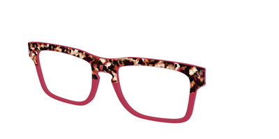 The Auburn Tortoise Crystal Split - Angle Top Thumbnail - Pair Eyewear