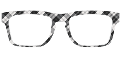 The B&W Plaid - Front Top Thumbnail - Pair Eyewear