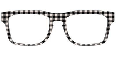 The Black Buffalo Check with Glitter - Front Top Thumbnail - Pair Eyewear