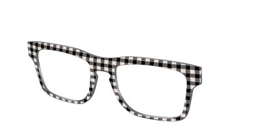 The Black Buffalo Check with Glitter - Angle Top Thumbnail - Pair Eyewear