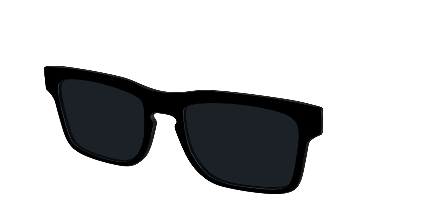 The Non-Polarized Black Sun Top - Angle Top Image - Pair Eyewear