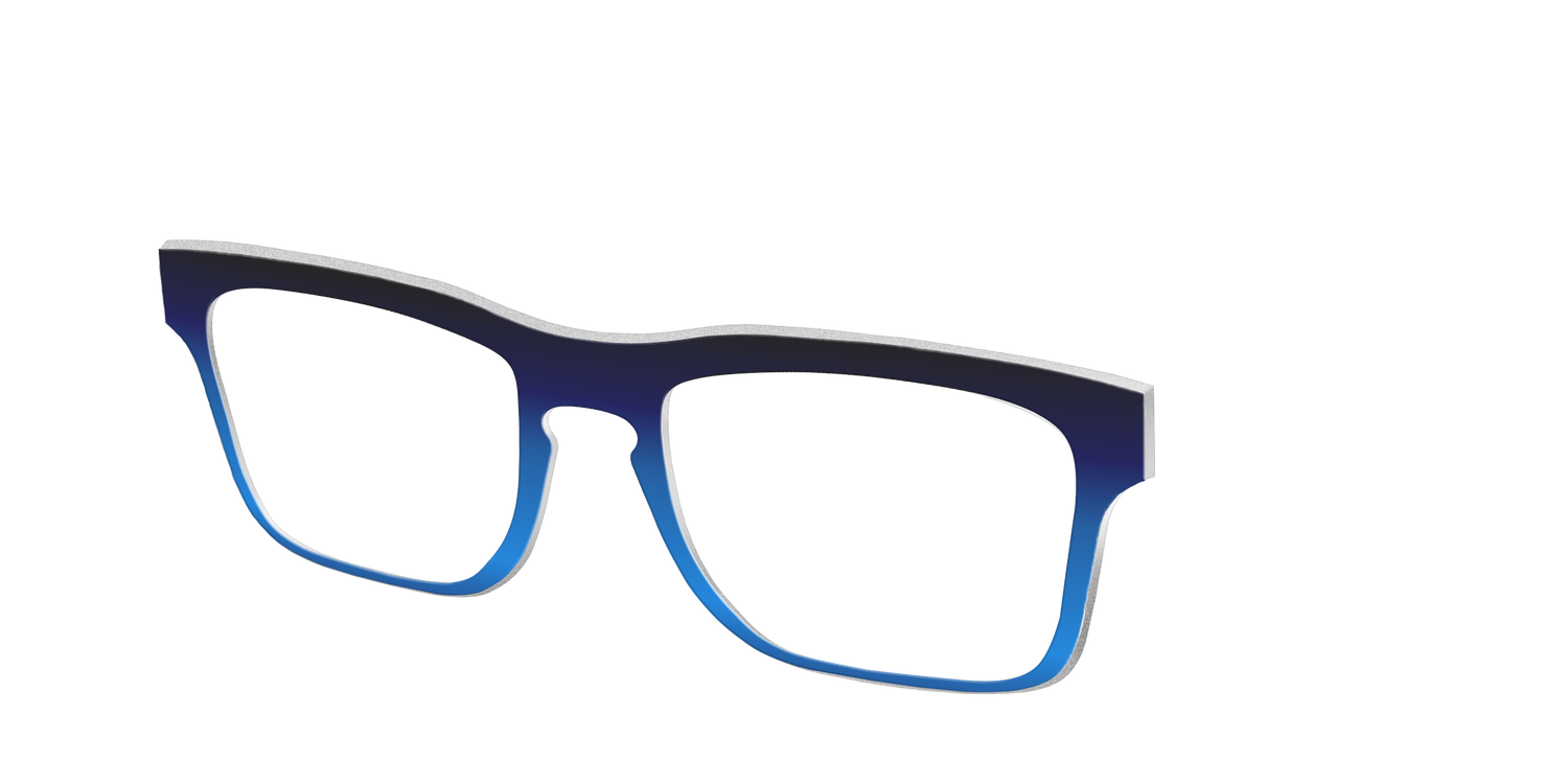 The Black to Blueberry Gradient - Angle Top Image - Pair Eyewear