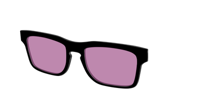 The Black with Pink Racquet Sport Lens - Angle Top Thumbnail - Pair Eyewear