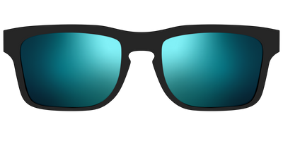 The Polarized Blue Reflective Sun Top - Front Top Thumbnail - Pair Eyewear