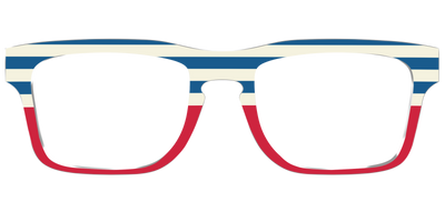 The Bold Stripes Split - Front Top Thumbnail - Pair Eyewear