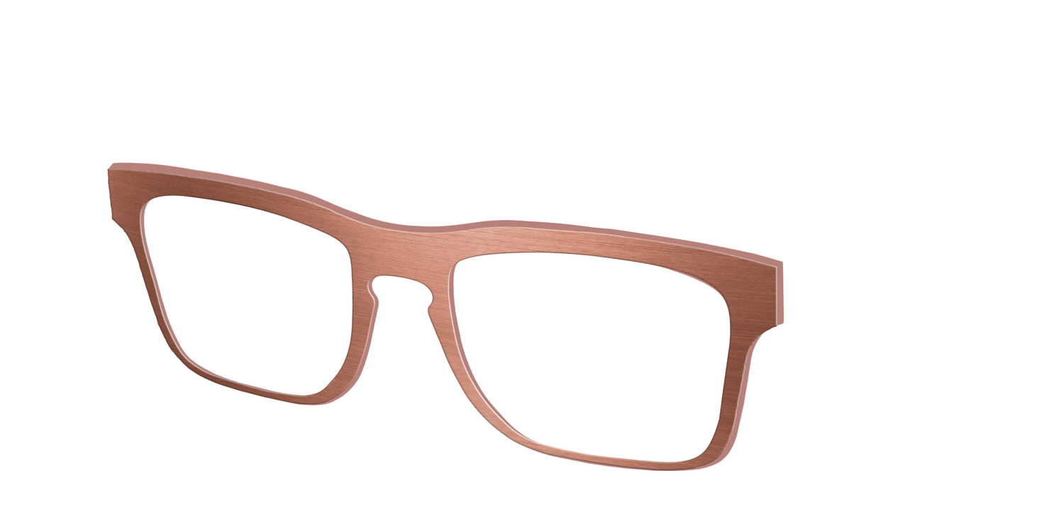 The Brushed Champagne - Angle Top Image - Pair Eyewear