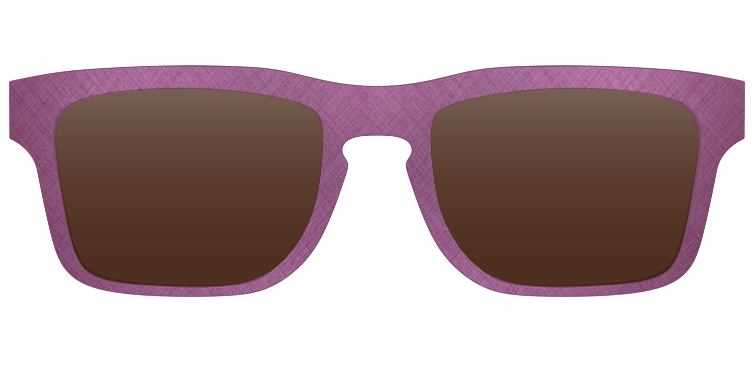 The Polarized Brushed Rose Sun Top - Front Top Image - Pair Eyewear