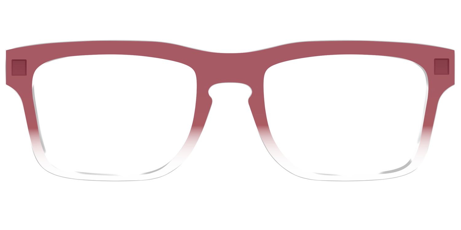 The Burgundy Gradient Crystal - Front Top Image - Pair Eyewear