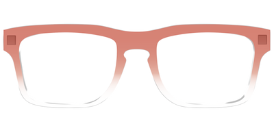 The Burnt Orange Gradient Crystal - Front Top Thumbnail - Pair Eyewear