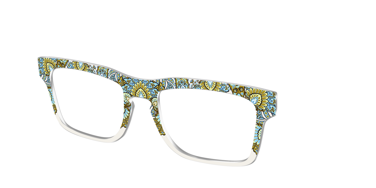 The Canopy Paisley Crown - Angle Top Image - Pair Eyewear