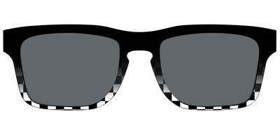 The Polarized Checkerboard Fade Sun Top - Front Top Thumbnail - Pair Eyewear
