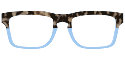 The Denim Tortoise Crystal Split - Front Top Thumbnail - Pair Eyewear
