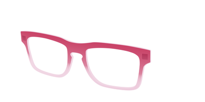 The Flamingo to Blush Gradient Crystal - Angle Top Thumbnail - Pair Eyewear