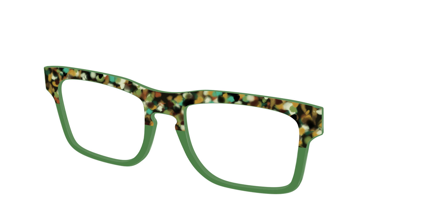 The Forest Tortoise Crystal Split - Angle Top Image - Pair Eyewear