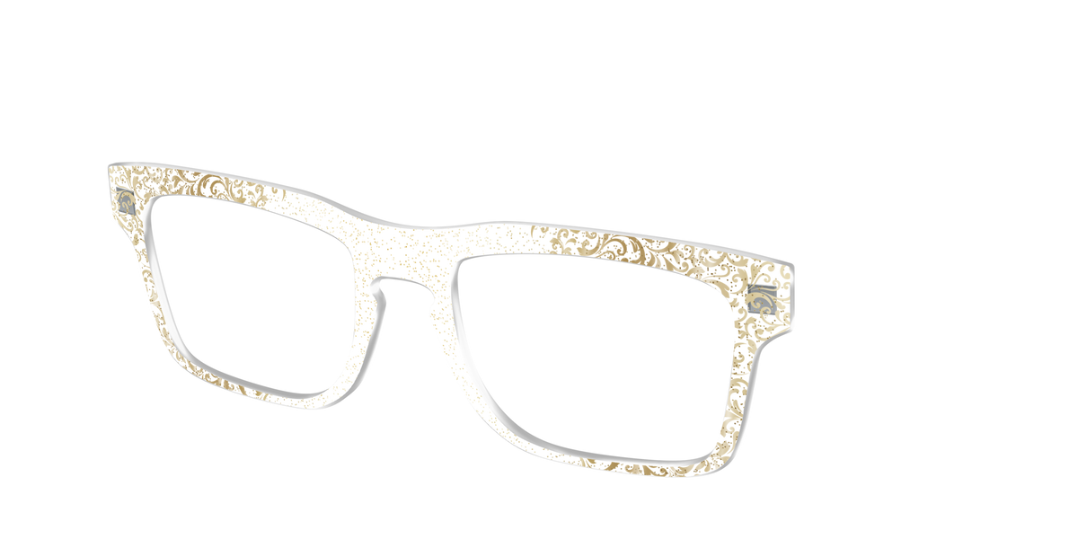 The Golden Flair Glitter Crystal with Gold Foil - Angle Top Image - Pair Eyewear
