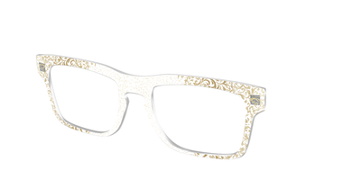 The Golden Flair Glitter Crystal with Gold Foil - Angle Top Thumbnail - Pair Eyewear