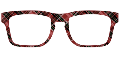 The Holly Plaid with Glitter - Front Top Thumbnail - Pair Eyewear