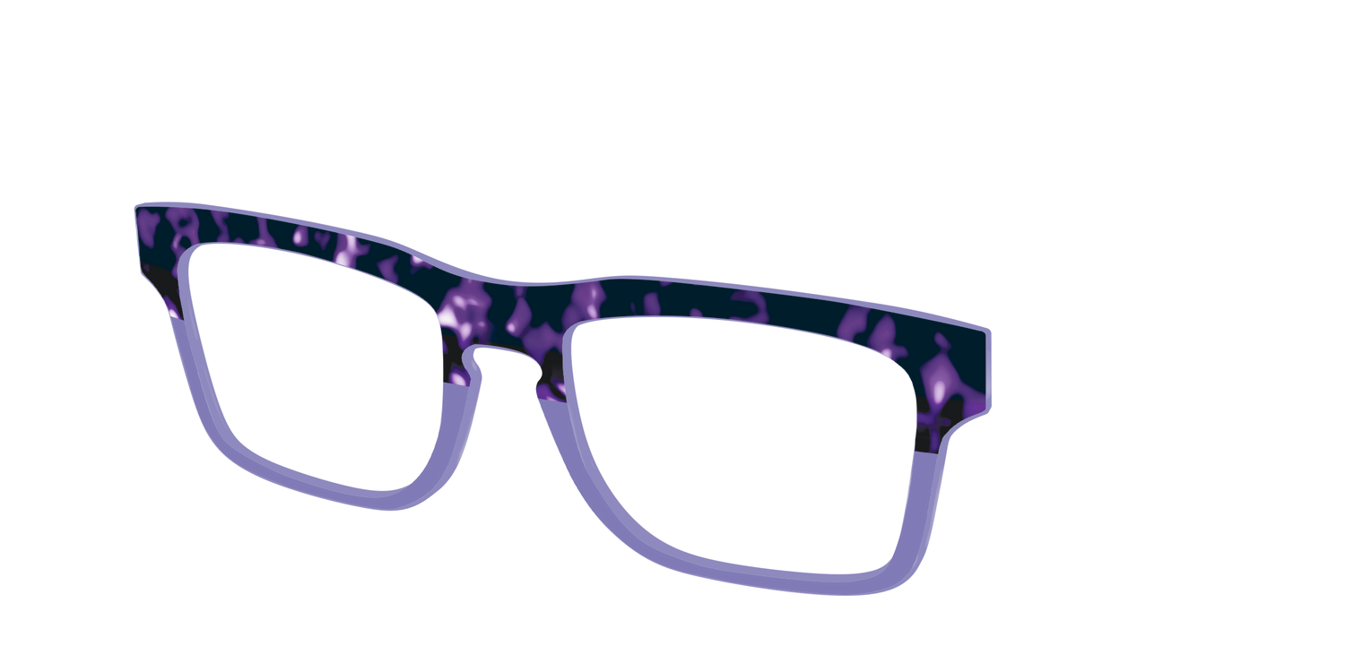The Iris Tortoise Crystal Split - Angle Top Image - Pair Eyewear
