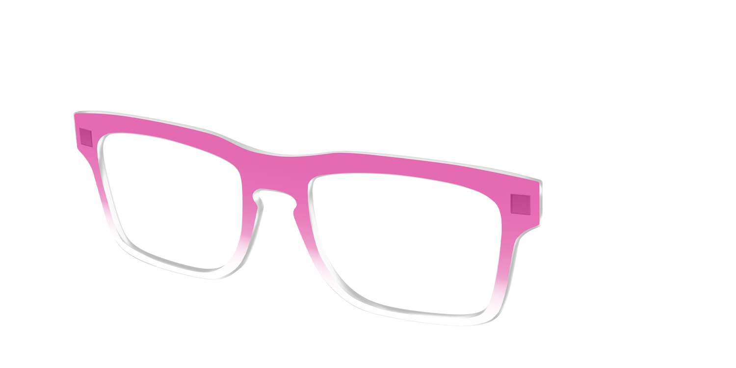 The Magenta Gradient Crystal - Angle Top Image - Pair Eyewear