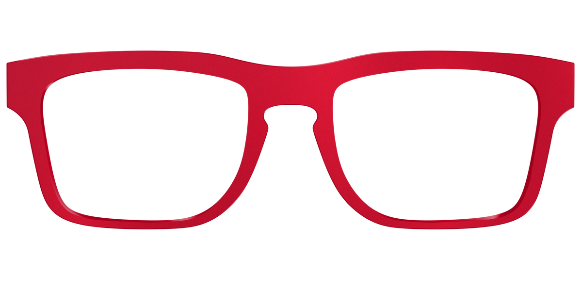 The Matte Red - Front Top Image - Pair Eyewear