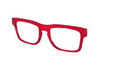The Matte Red - Angle Top Thumbnail - Pair Eyewear