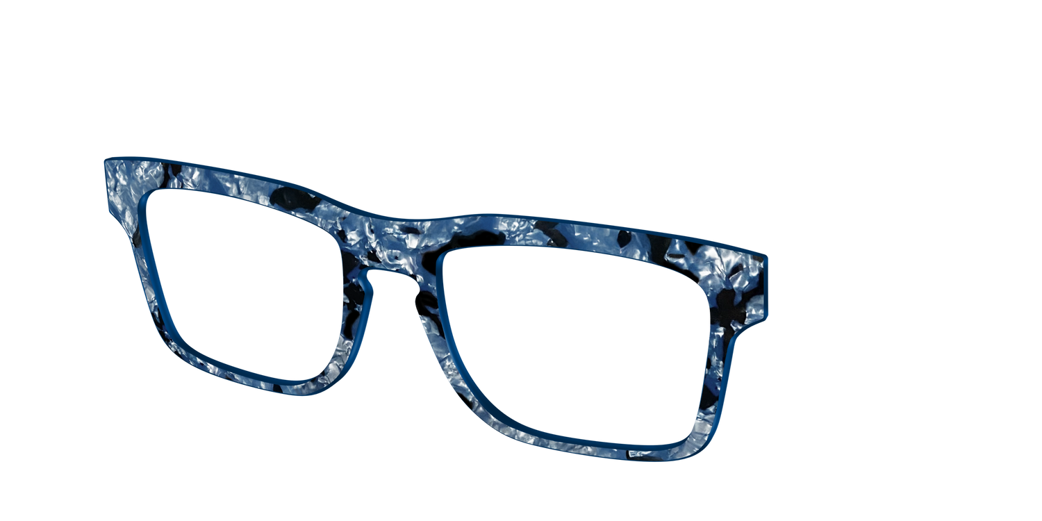 The Midnight Blue Pearl Tortoise - Angle Top Image - Pair Eyewear
