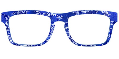 The Navy Shimmer Mosaic - Front Top Thumbnail - Pair Eyewear