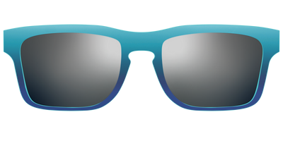 The Polarized Ocean Blue Sun Top - Front Top Thumbnail - Pair Eyewear