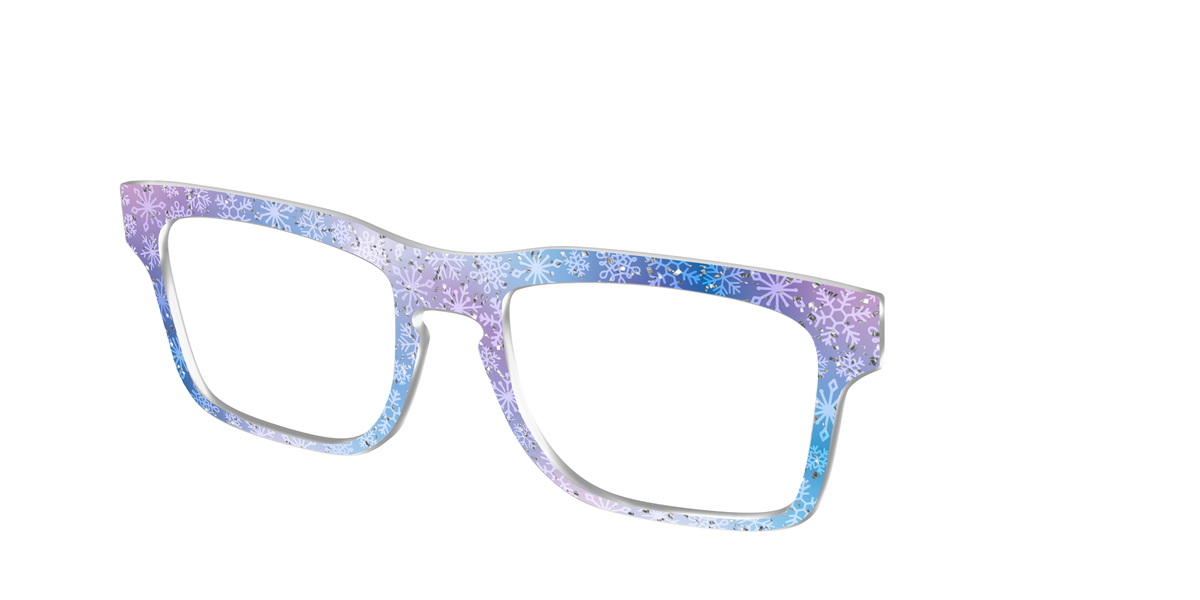 The Pastel Snowflake with Iridescent Glitter - Angle Top Image - Pair Eyewear