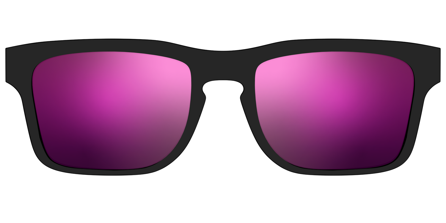 The Polarized Pink Reflective Sun Top - Front Top Image - Pair Eyewear