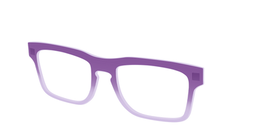 The Plum to Lilac Gradient Crystal - Angle Top Thumbnail - Pair Eyewear
