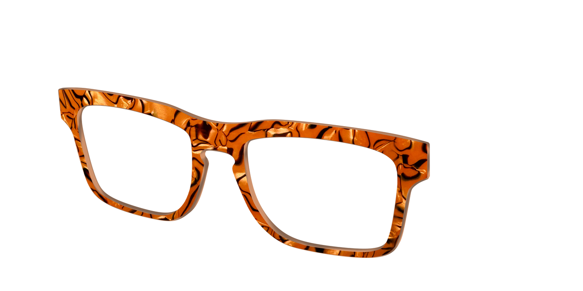 The Pumpkin Pearl Swirl - Angle Top Image - Pair Eyewear