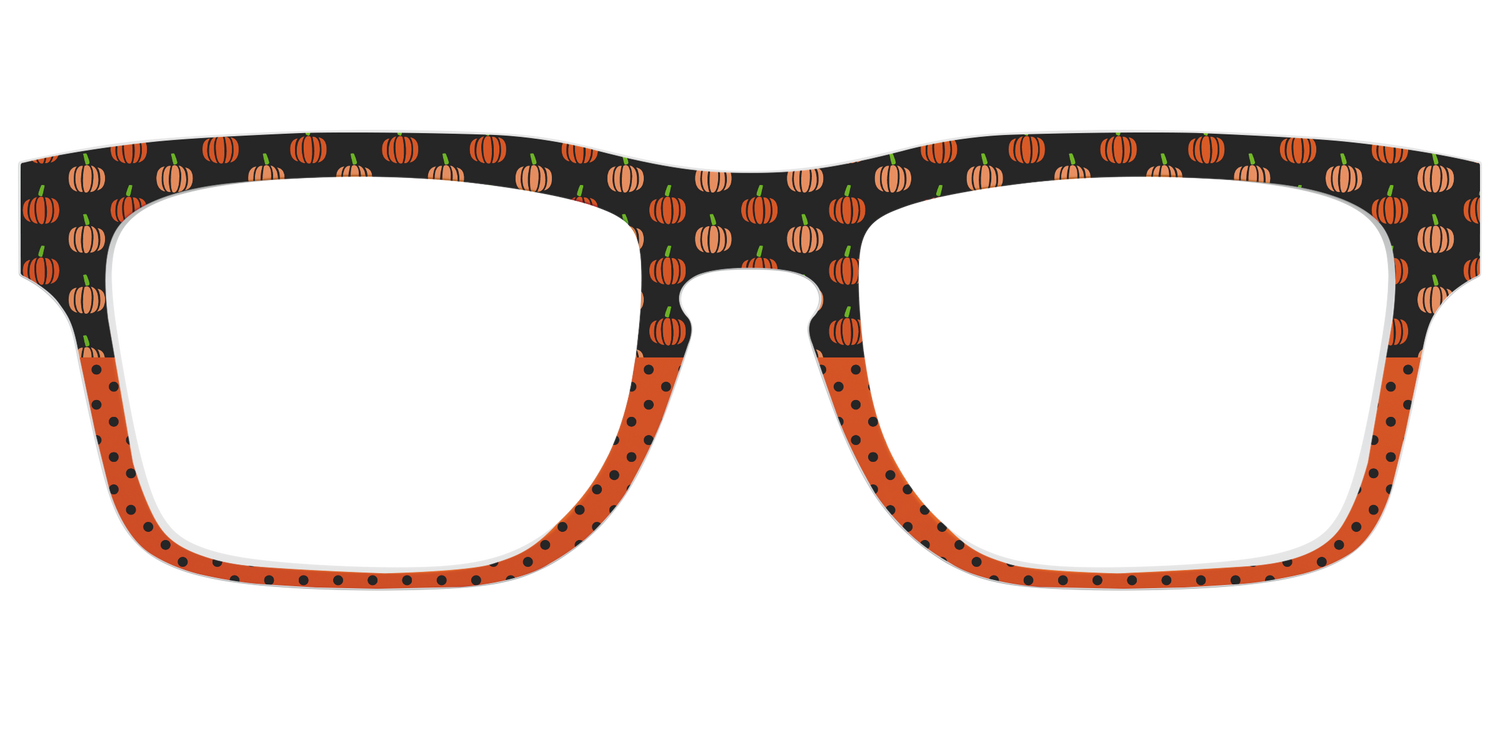 The Pumpkin Pin Dot - Front Top Image - Pair Eyewear