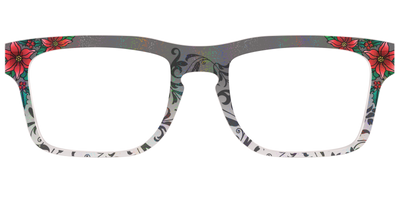 The Romantic Poinsettia Holographic Crystal - Front Top Thumbnail - Pair Eyewear