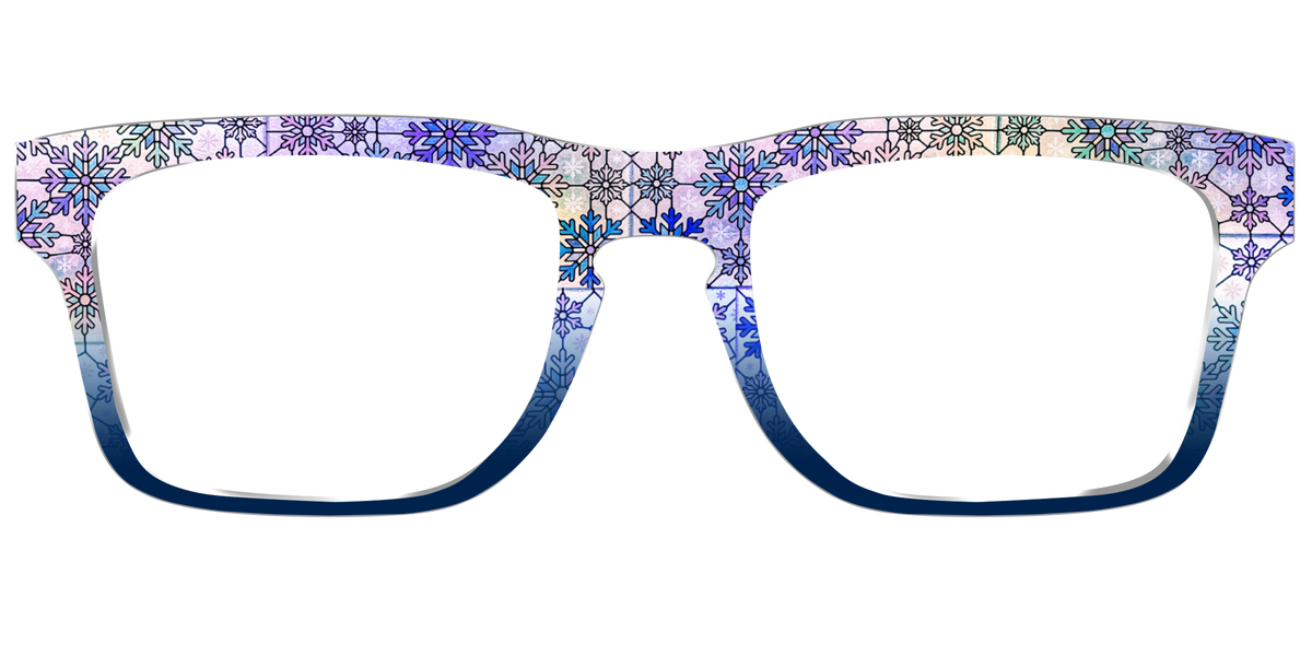 The Snowfall Stained Glass - Front Top Image - Pair Eyewear