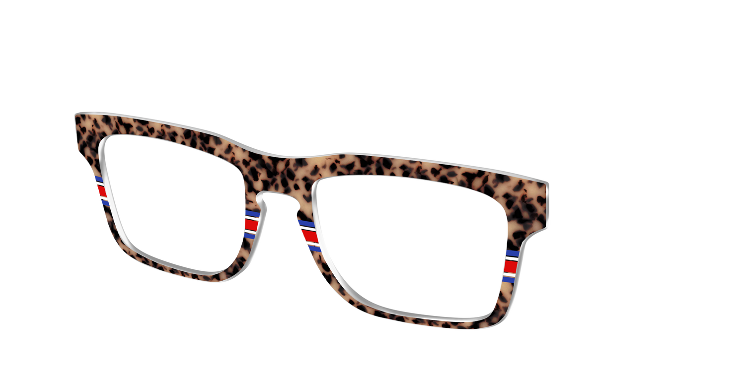 The Spirit Stripe Tortoise - Angle Top Image - Pair Eyewear