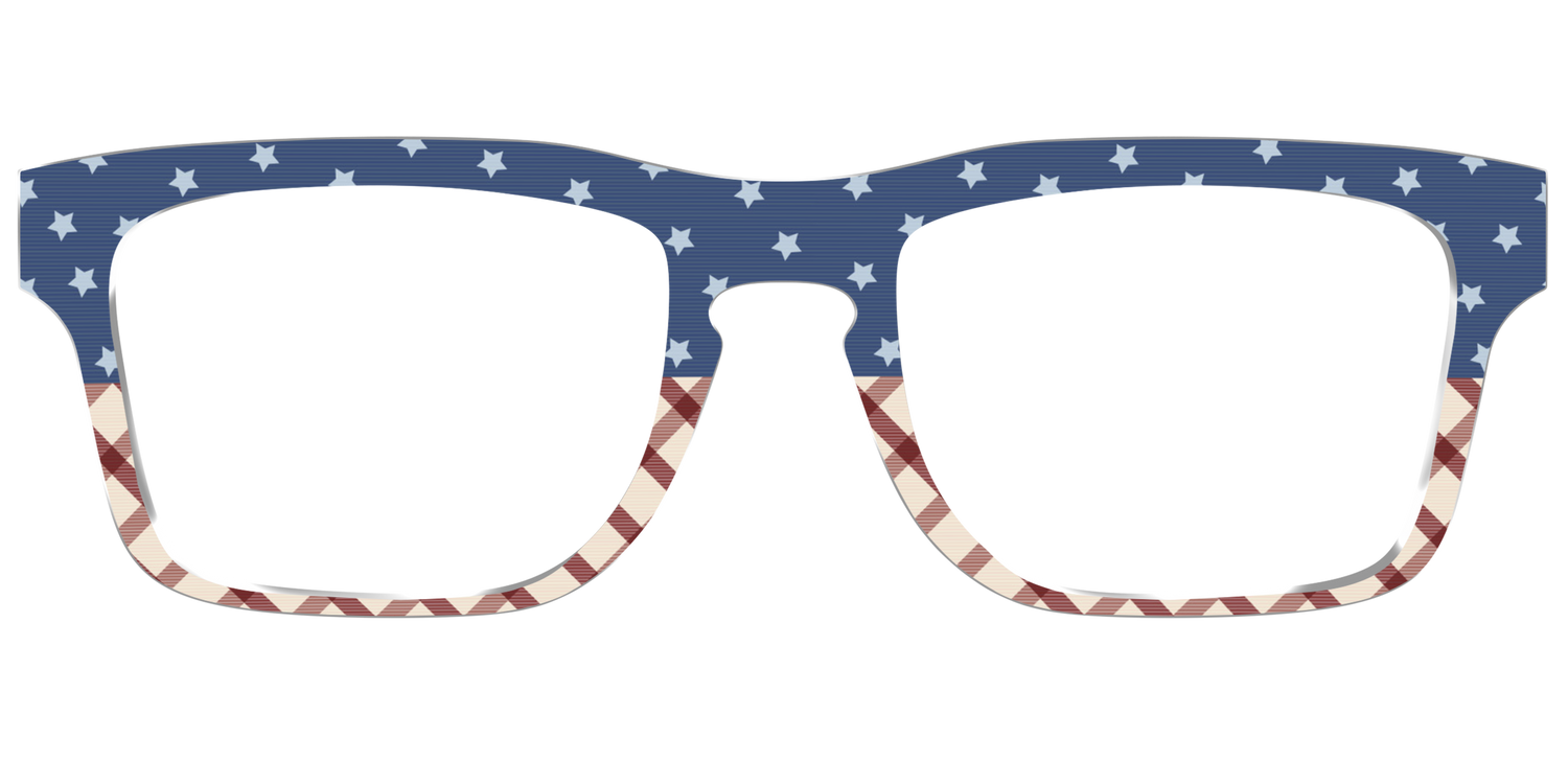 The Starry Gingham Split - Front Top Image - Pair Eyewear