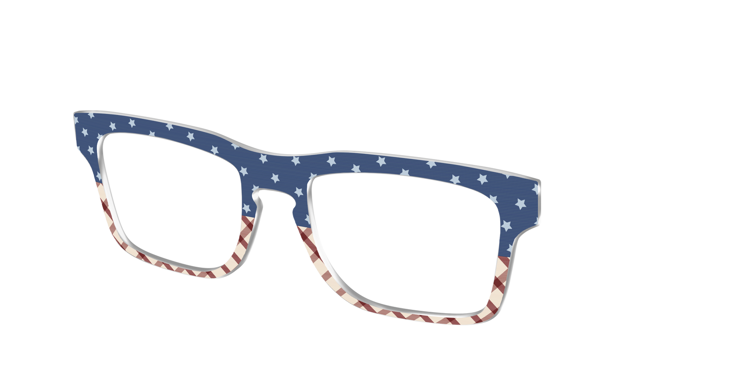 The Starry Gingham Split - Angle Top Image - Pair Eyewear