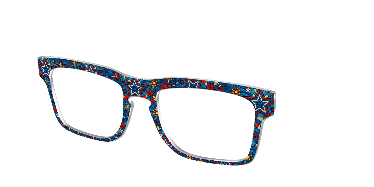 The Star-Spangled Stained Glass - Angle Top Image - Pair Eyewear