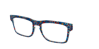 The Star-Spangled Stained Glass - Angle Top Thumbnail - Pair Eyewear