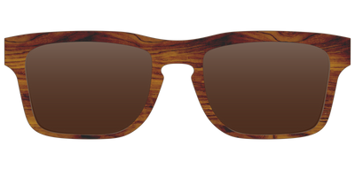 The Polarized Woodgrain Sun Top - Front Top Thumbnail - Pair Eyewear