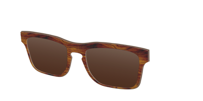 The Polarized Woodgrain Sun Top - Angle Top Thumbnail - Pair Eyewear
