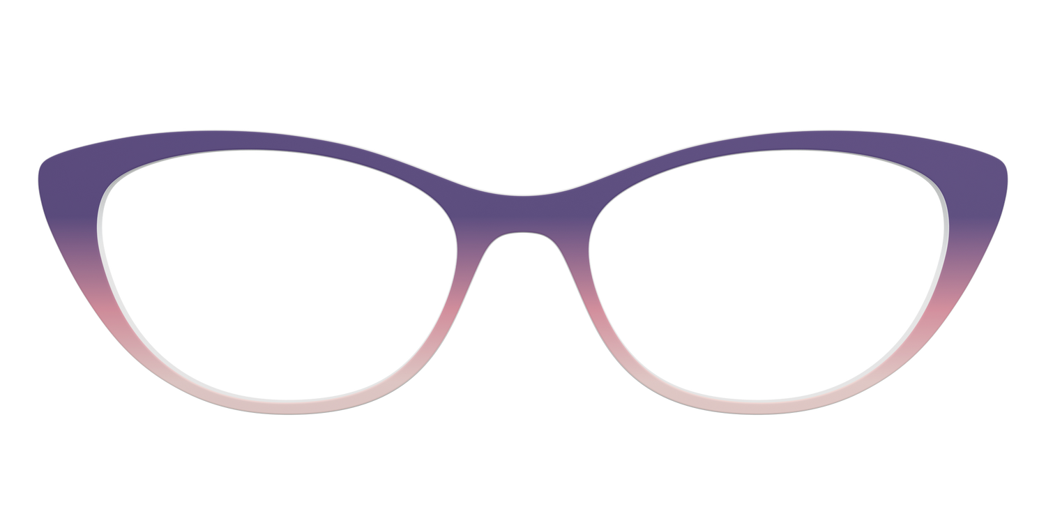 The Acai to Blush Gradient - Front Top Image - Pair Eyewear