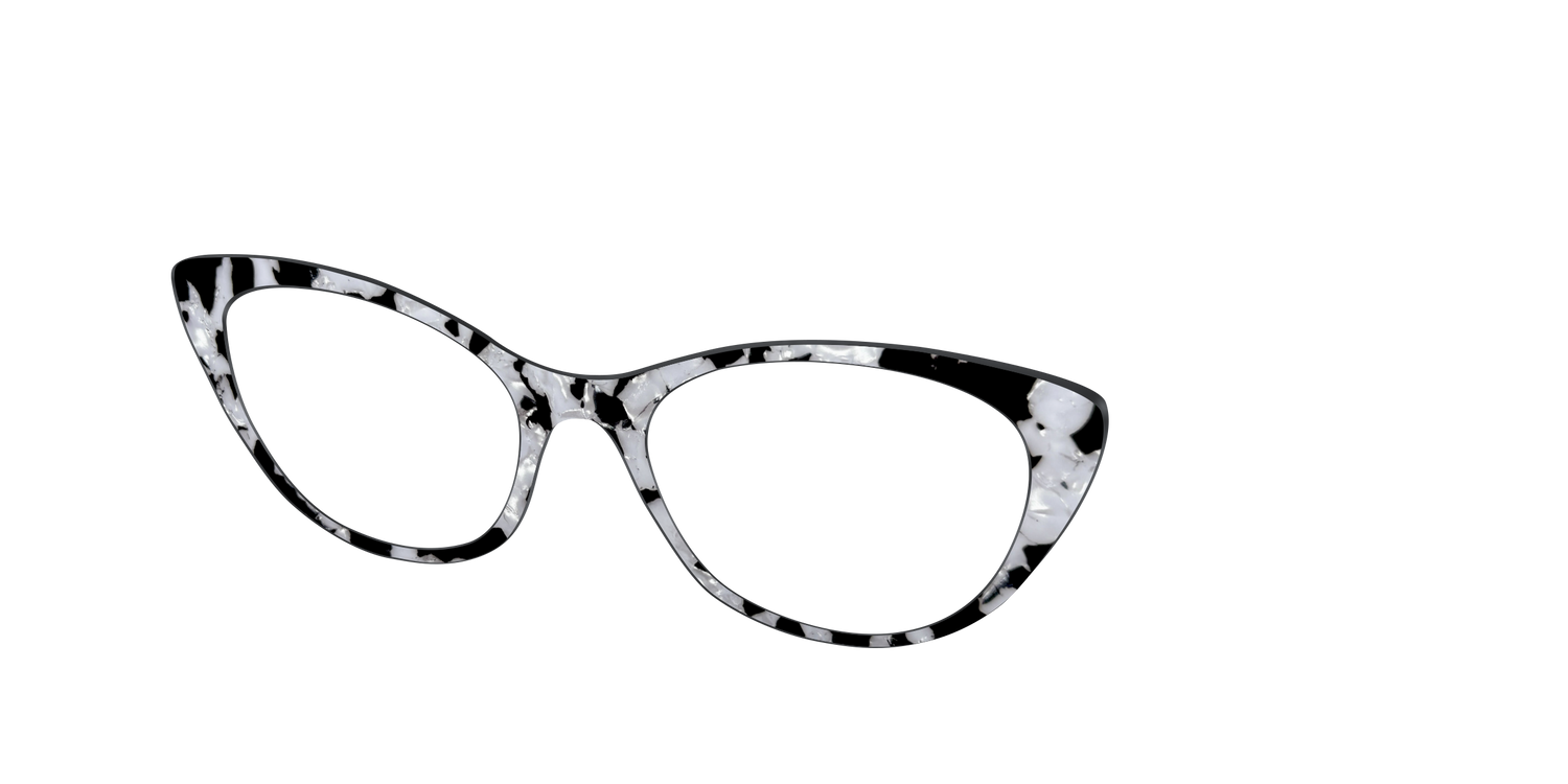 The Black & White Pearl Tortoise - Angle Top Image - Pair Eyewear